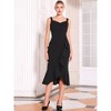 INSPIRE CHIC Women's Ruffled Elegant Sweetheart Neck Sleeveless Midi Fishtail Dress - 2 of 4