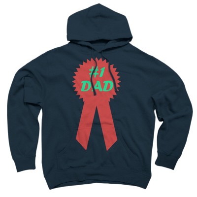 Adult Design By Humans #1 DAD Ribbon By  Pullover Hoodie