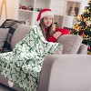 Lomsoe Christmas Bow Throw Blanket Red Blanket Flannel Soft Cute Christmas Bow Xmas Room Decor Gifts for Sofa Couch Travel Bed. - 4 of 4
