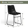 CENGHU Dining Chairs Set of 2, Modern Dining Room Chairs with Metal Legs, Dining Side Chairs for Kitchen, Living, Dining Room - 3 of 4