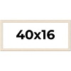 PosterPalooza | 40x16 Wide Barnwood Picture Frame, UV Acrylic, 6 Finishes - Grey, Brown, White, and Black - 2 of 4