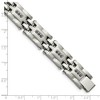 Black Bow Jewelry Mens 3/4 Ctw Black Diamond Stainless Steel 12mm Link Bracelet, 8.5 In - 4 of 4