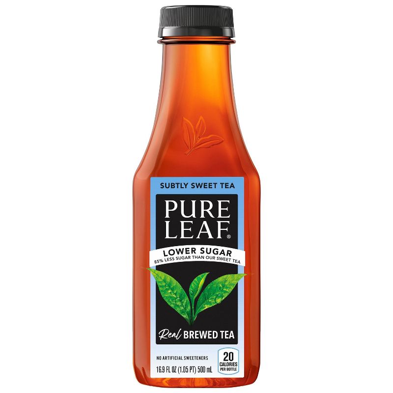 Pure Leaf Lower Sugar Subtly Sweet Tea - 6pk/16.9 fl oz Bottles, 3 of 4