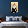 Woman in Black Dress with Bird by Sally B Unframed Wall Canvas - iCanvas - 3 of 4
