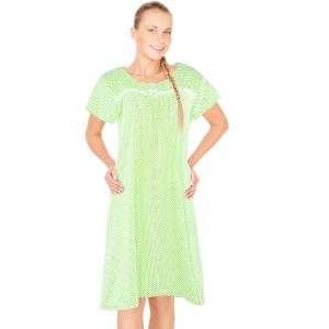 JEFFRICO Womens Nightgowns Sleepwear Soft Pajama Dress Nightshirts - 1 of 4