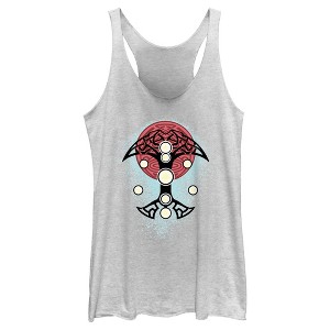 Women's Marvel: Thor: Love and Thunder Nine Realms Geometric Costume Racerback Tank Top - 1 of 4