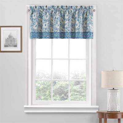 18"x52" Paisley Verveine Window Valance Blue - Waverly