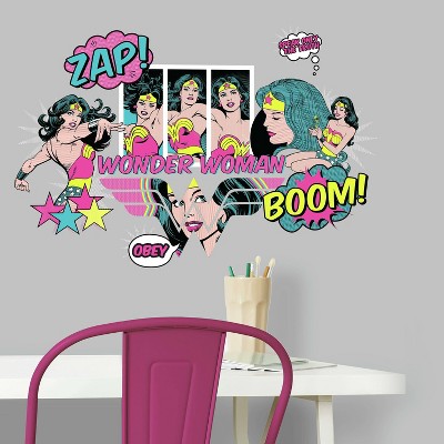 Wonder Woman Pop Art Peel and Stick Wall Decal - RoomMates
