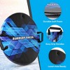 Slippery Racer Downhill Zeus Adults and Kids Foam Saucer Disc Snow Sled Toboggan with Handles, Midnight Hologram (3 Pack) - 3 of 4