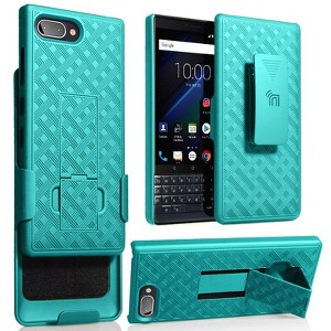 Nakedcellphone Combo for BlackBerry Key2 LE - Case with Stand and Belt Clip Holster - 1 of 4