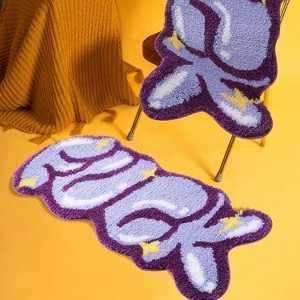 LunaLulinlk Purple bubbles Colorful rugs, super soft thickened fluffy area rugs - 1 of 4