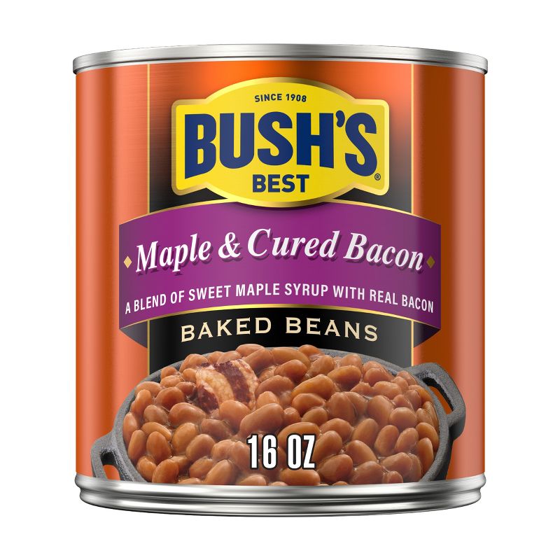 Bush&#39;s Maple Cured Bacon Baked Beans - 16oz, 1 of 8