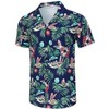 Men's Hawaiian Short - Sleeve Shirt, Classic Aloha Button - Down, Casual Beach Party Vacation Top - 3 of 4