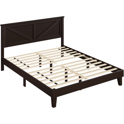 Yaheetech Farmhouse Wooden Bedframe