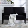 CAVINAS 45.7" Loveseat Couch - Metal Frame Sofa with Comfortable Upholstered Seating, Compact Practical Furniture for Living Room, Bedroom - 3 of 4