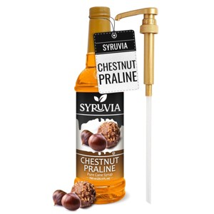 Syruvia Chestnut Praline Syrup, Coffee Syrup for Drinks & Desserts, 25. ...