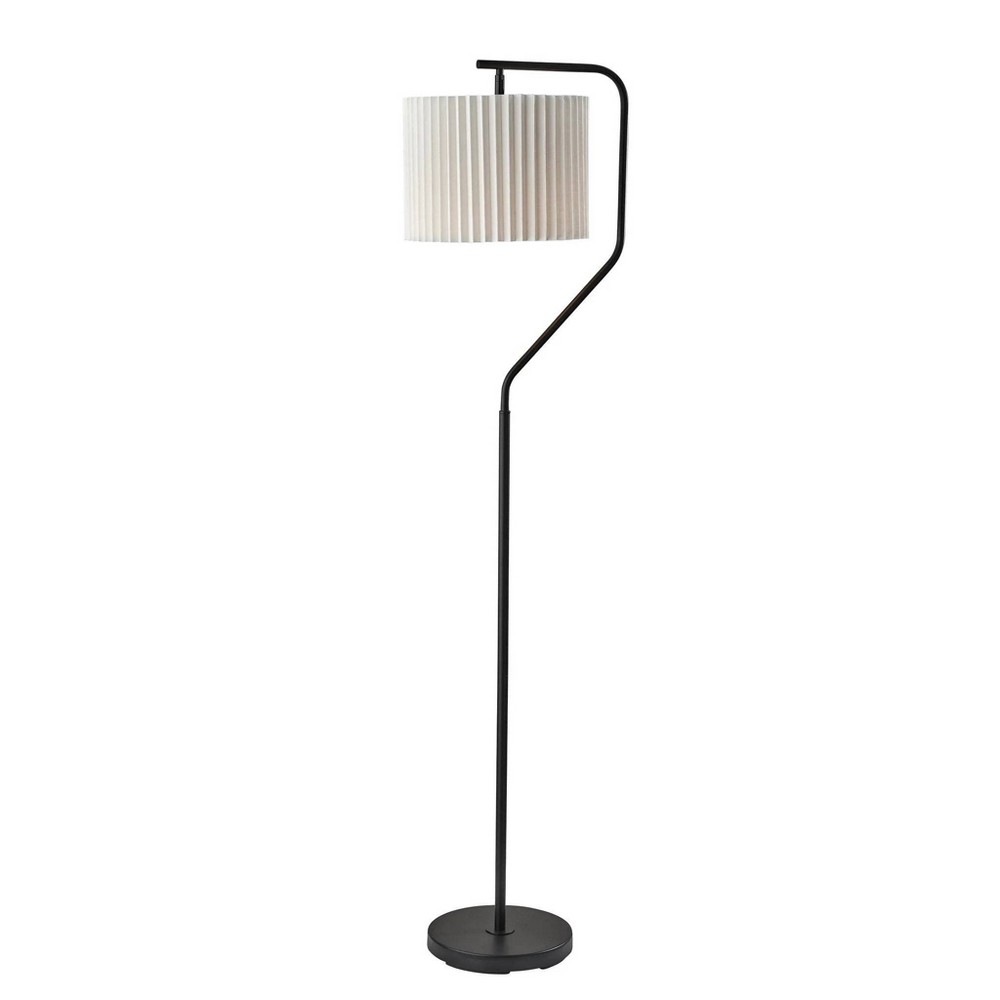 Photos - Floodlight / Street Light Adesso Evan Floor Lamp Black 