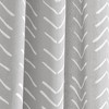 Hygge Modern Arrow Linen Look Window Curtain Panels Light Gray 40X84 Set - 3 of 4