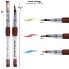 Mimik Kolinsky Synthetic Water Brush, Rounds 3 and 5mm - Handmade in Germany, Watercolor Brushes with Highly Absorbent Bristles, See-Through Water - 4 of 4