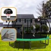 VisioGear Trampolines, Trampoline with Safety Enclosure Net, Trampoline with Basketball Hoop, Green, 144.09"*144.09"*107.87" - 3 of 4