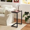 Tangkula 2PCS Mosaic Outdoor C-Shaped End Table w/ Ceramic Tile Top Sturdy Metal Frame - 4 of 4