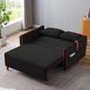 LOVMOR Convertible Comfortable Sleeper Velvet Sofa Couch with Storage for for Living Room Bedroom Sofabed - 3 of 4