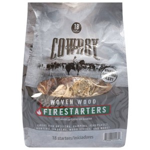 Cowboy 18pk Woven Wood 0.63lbs Fire Starters - 1 of 4