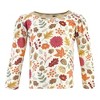 Hudson Baby Infant Girl Thermal Long Sleeve Tees 5pk, Acorn Botanical - 3 of 4