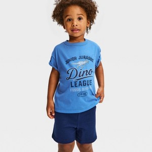 Camiseta gráfica de manga corta extragrande para niños pequeños - Cat & Jack™