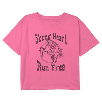 Girl's Lost Gods Young Heart Run Free Cowgirl T-Shirt