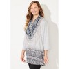 Catherines Women's Plus Size Scarf And Tunic Duet - 4 of 4