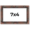 PosterPalooza | 7x4 Thin Bamboo Picture Frame, UV Acrylic, 2 Finishes - Gold and Brown - 2 of 4