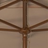Aklin 6.5Ft X 10Ft Rectangle Angle Wooden Pulley Market Umbrella (No Tilt) - PAT8309 - Safavieh - 3 of 3