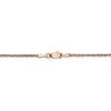 Black Bow Jewelry 1.7mm, 14k Rose Gold, Diamond Cut Solid Ropa Chain Necklace - 4 of 4