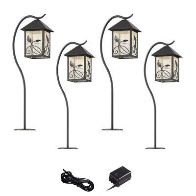 John Timberland French Garden Bronze 6-Piece LED Landscape Path Light Set