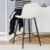 KTMBDW Bar Stools Set of 2, Bar Height Bar Stools with Back, Ergonomic Backrest, Metal Legs, 24.6-Inch Tall Barstools for Kitchen Island - 3 of 4