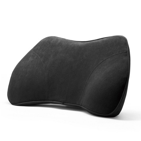 WENNEBIRD Model Q Lumbar Memory Foam Support Pillow to Improve Posture, Black