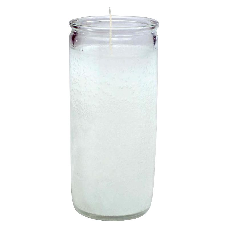 4.56oz Unscented Jar Candle White - Continental Candle, 1 of 5