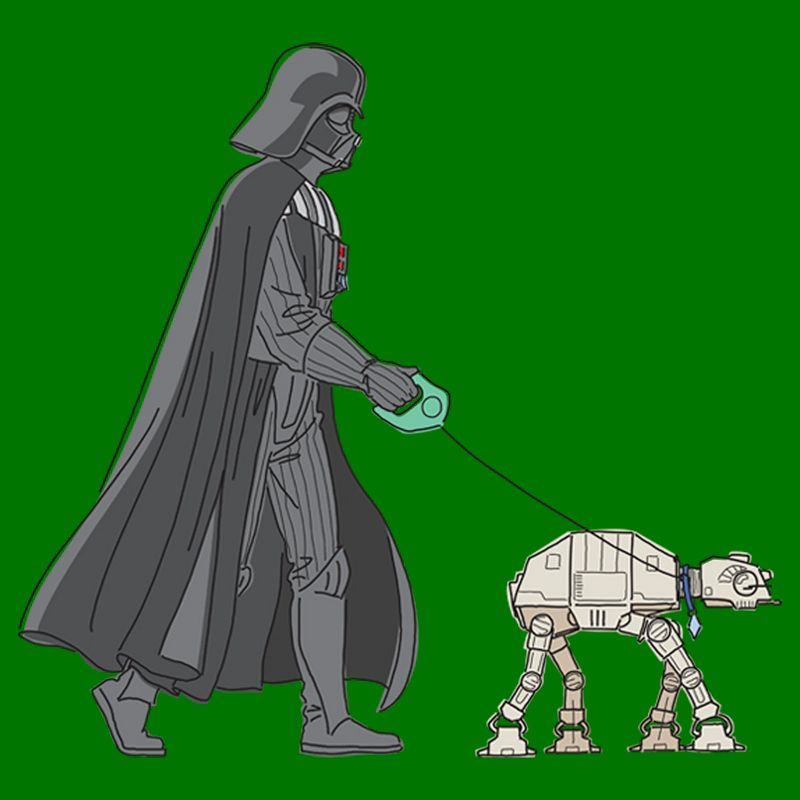 Men's Star Wars Darth Vader AT-AT Walking the Dog T-Shirt, 2 of 6