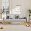 NicBex 70.47 Inch Convertible Sofa Couch with Split Backrest and 2 Throw Pillows for Living Room,Bedroom,Office,Apartment - 2 of 4