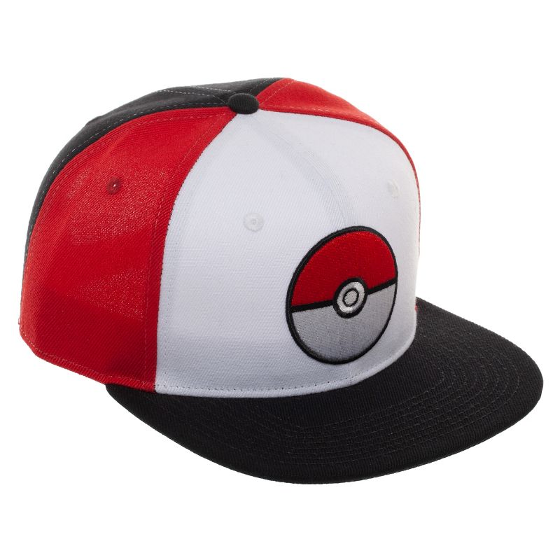 Pokemon Pokeball Adjustable Hat with Pre-Curved Bill, 3 of 5