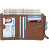 FATMOON Bifold Wallets -RFID Blocking Wallets for Men & Women PU Leather Bifold Credit Card Holder with 2 Zipper Coin Pockets,for Everyday Use - 2 of 4