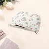 Unique Bargains Durable Print Makeup Bag Beige Pink 1 Pc - 3 of 4