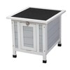 AZL1 Life Concept Pet Crates and Houses Modern Wooden Rabbit Cat Dog Hutch, Outdoor Retreat House with Openable Roof for Pets, Gray, 51"*40.5"*43" - 4 of 4