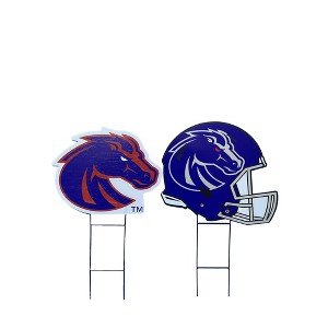 NCAA Boise State Broncos Logo and Helmet 2pk Yard Sign Set - 1 of 1