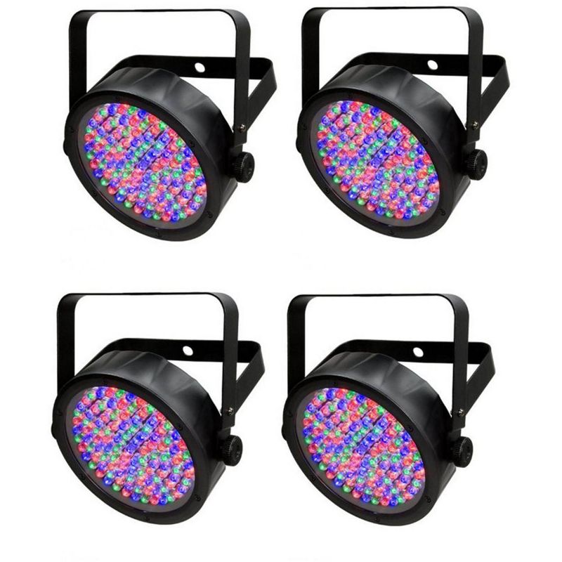 (4) Chauvet SlimPar 56 LED DMX Slim Par Can Stage Pro DJ RGB Lighting Effects, 1 of 7