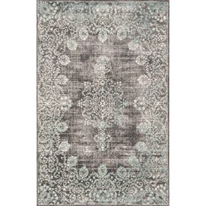 Nuloom Vintage Corene Area Rug 8' in Teal Square - 1 of 4
