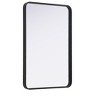 Elegant Lighting Contour Metal Rectangle Mirror 24x36 in Black - 4 of 4