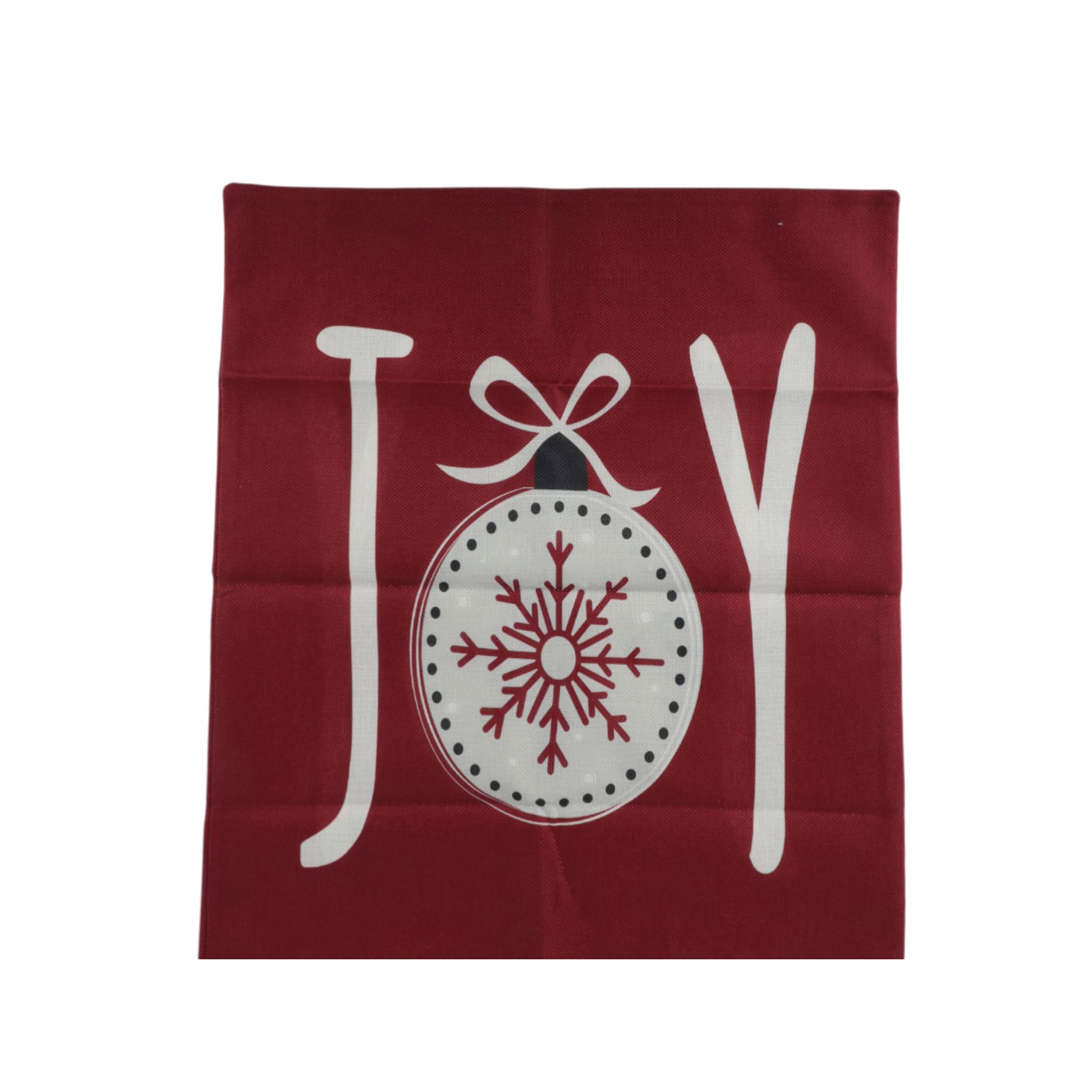 Unique Bargains Dining Chair Slipcovers Linen Red 22.83"x19.29" 1Pc Joy Letter