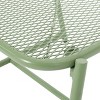Vynxaria Kincaid 13"H White Mesh Side Table ¨C Stylish Accent for Outdoor Living - 4 of 4